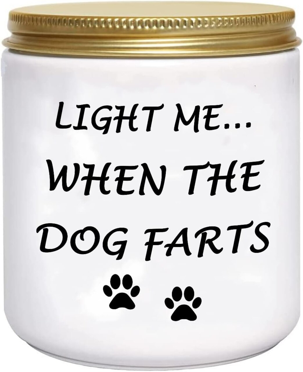 Funny Gifts for Women Unique Dog Mom Dog Lovers Mothers Day Christmas Birthday Gifts for Her Sister Best Friend Girlfriend Wife Stocking Stuffers Light Me When Farts Lavender Scented Soy Candles